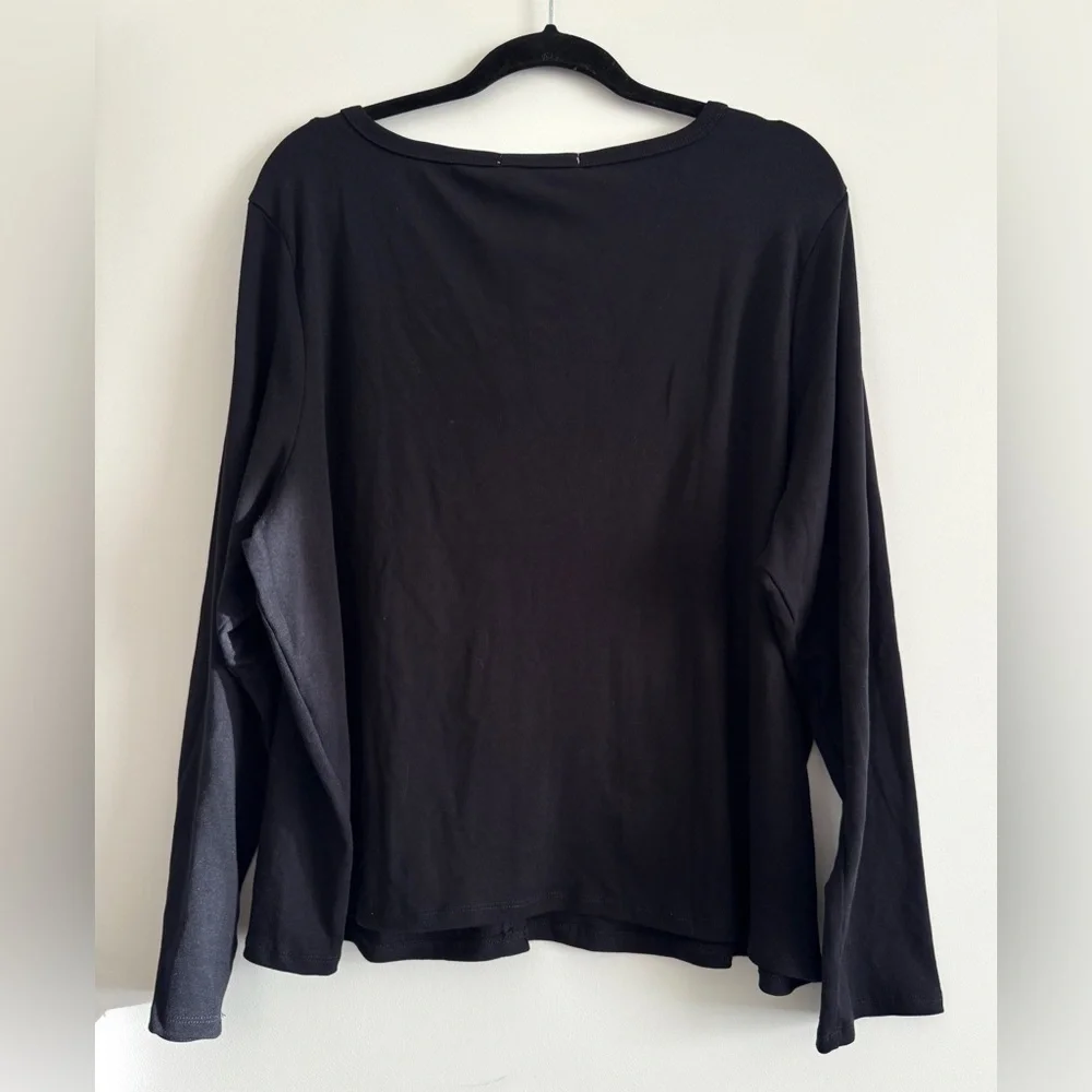 Hippie Rose Black Button Down Cardigan, Size 3X - NWT - Picture 4 of 9